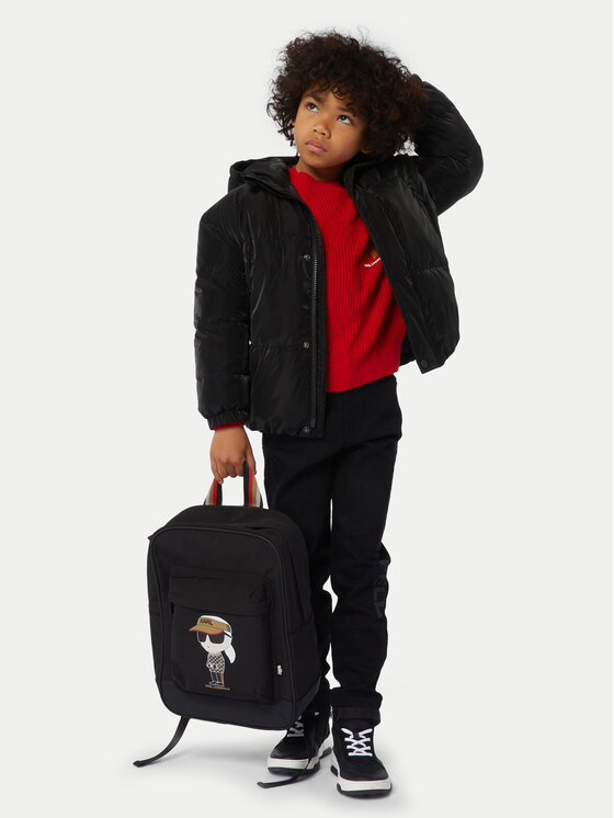 Karl Lagerfeld Kids Karl Lagerfeld Kids Μπουφάν χειμωνιάτικο Z30274 S Μαύρο Regular Fit