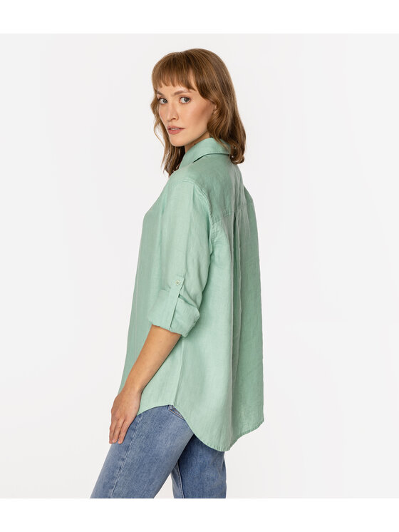 Lee Cooper Lee Cooper Koszula LINA 2020 Zielony Regular Fit