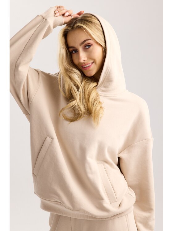 Bluza ROUGH RADICAL, Rozmiar M, Beżowy, COTTON ACTIVE HOODIE WOMEN