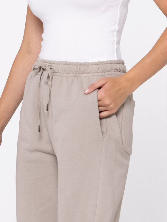 Miss LK Miss LK Spodnie materiałowe MISSLKSM Beżowy Loose Fit