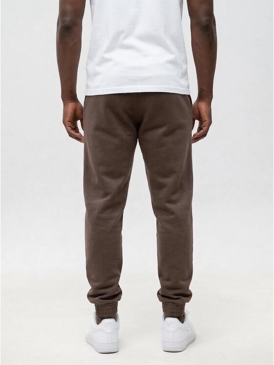 Jigga Wear Jigga Wear Spodnie dresowe 131093 Brązowy Regular Fit