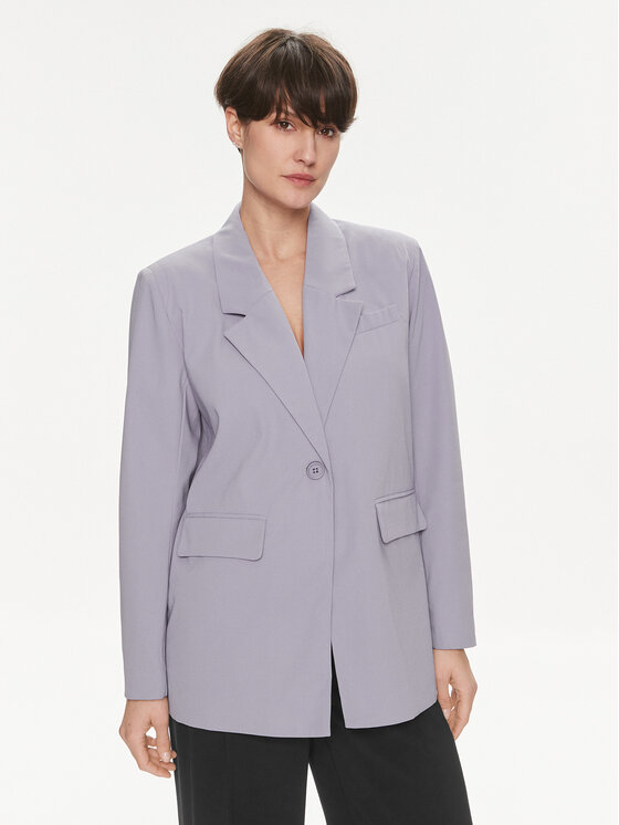 Noisy May Noisy May Marynarka Milla 27020031 Fioletowy Oversize