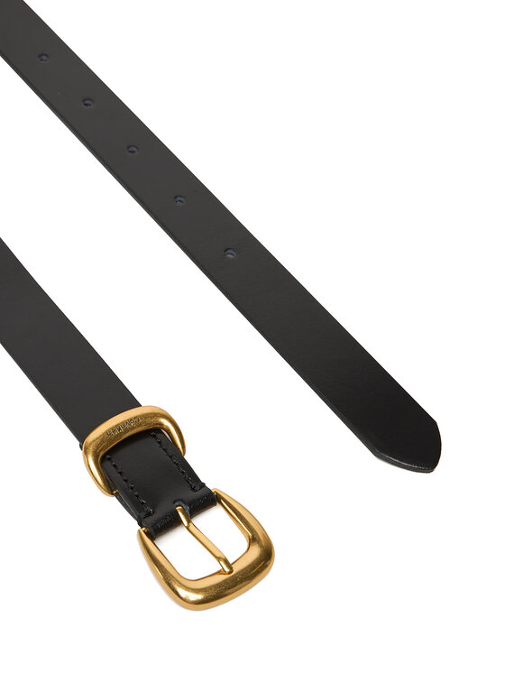 Calvin Klein Calvin Klein Ženski remen Sarah 2 Piece Logo Buckle Belt LV04K7012G Crna