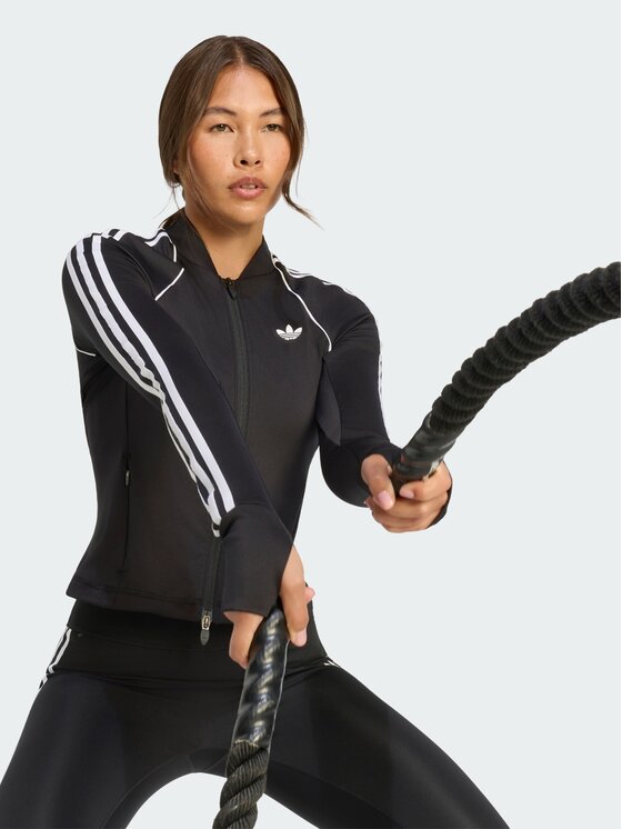 adidas adidas Bluza techniczna 168502 Czarny Slim Fit