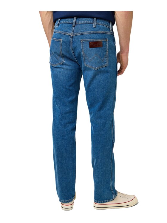 Wrangler Wrangler Jeansy 112371374 Niebieski Straight Leg