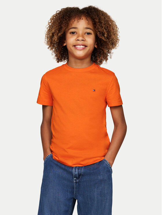 Gyerek Póló Tommy Hilfiger, Méret: 4Y, Narancssárga, Essential KB0KB06879 M