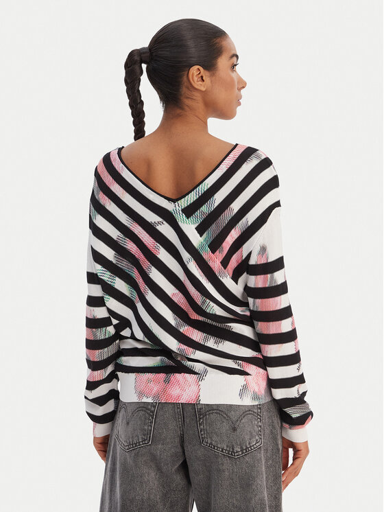 Desigual Desigual Pulover 26SWJF01 Colorat Regular Fit