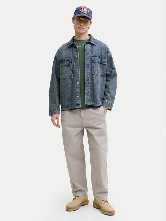 Jack & Jones Jack & Jones Тишърт Niagara 12293422 Зелен Regular Fit