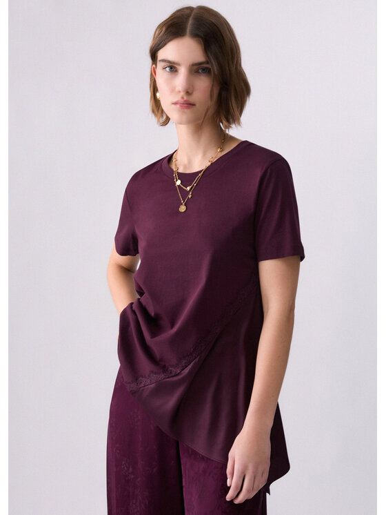 Liu Jo Liu Jo T-shirt WF6139JS904X0786 Viola Regular Fit