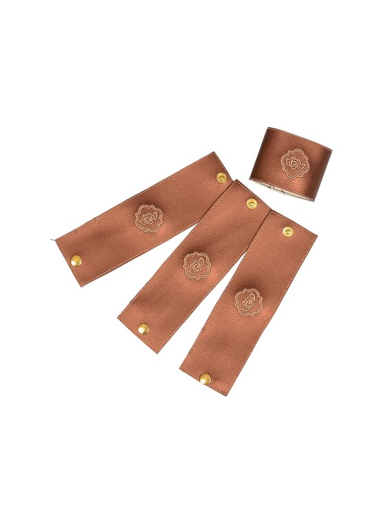 Roseberry Home Roseberry Home Obrączka na serwetki Heritage Cocoa Brązowy