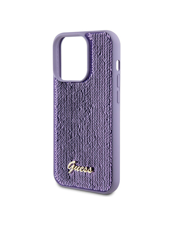 Guess Guess Etui na telefon iPhone 15 Pro Fioletowy