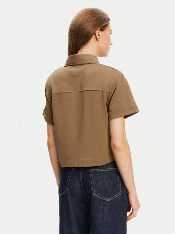Tommy Hilfiger Tommy Hilfiger Hemd Gold Button WW0WW44626 Braun Regular Fit