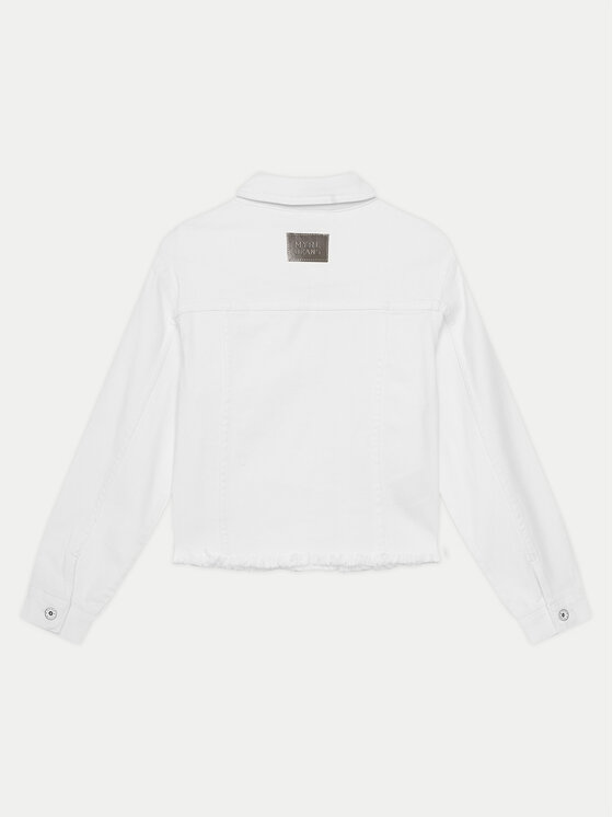 Mayoral Mayoral Kurtka jeansowa 6406 Écru Regular Fit
