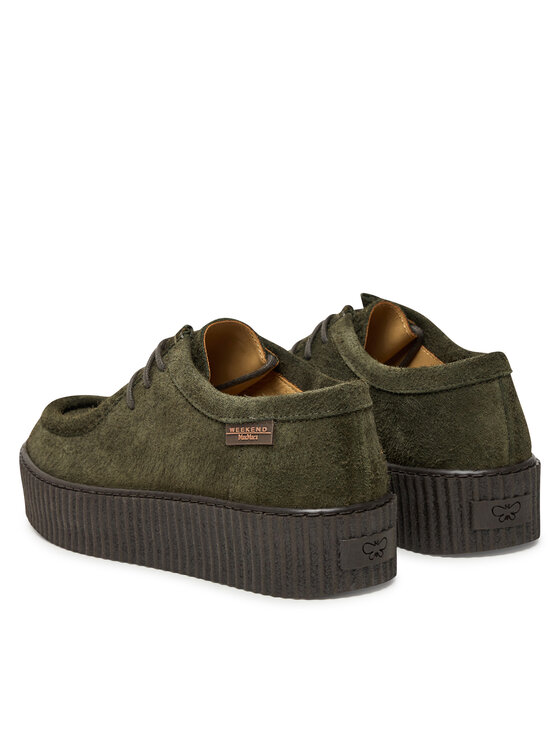 Weekend Max Mara Weekend Max Mara Nizki čevlji Kapoknew 2525526075600 Zelena