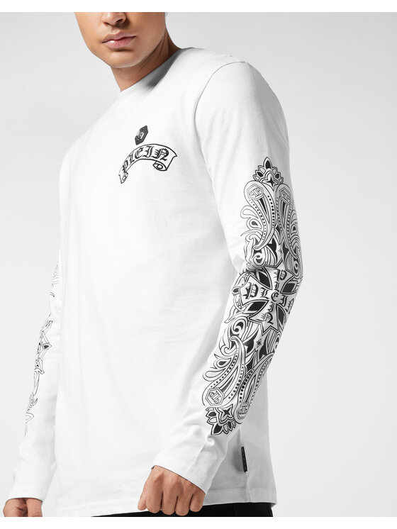 PHILIPP PLEIN PHILIPP PLEIN T-shirt 26205 Bianco Regular Fit