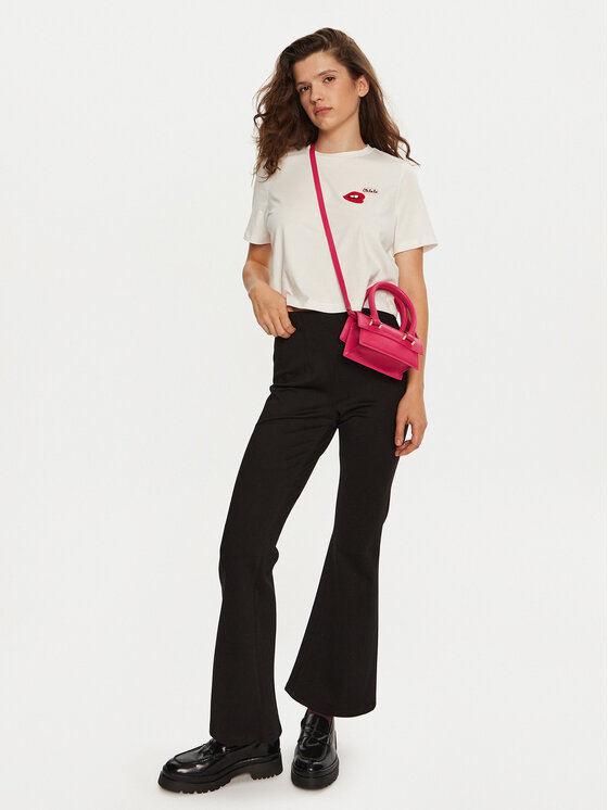 Vero Moda Vero Moda Legginsy Augusta 10313053 Czarny Flared Fit