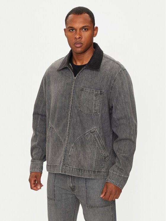 Levi's Džínsová bunda Mechanics A8635-0000 Sivá Relaxed Fit