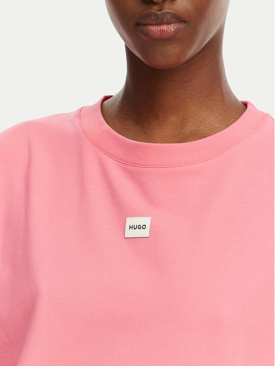 HUGO HUGO T-Shirt Signature 50556807 Rosa Regular Fit
