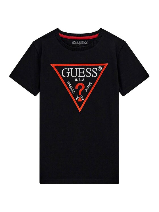 Guess Kids Guess Kids T-Shirt 166551 Černá Classic Fit