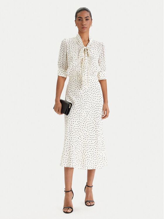 Luisa Spagnoli Luisa Spagnoli Krekla kleita Pinasca 542839 Écru Regular Fit