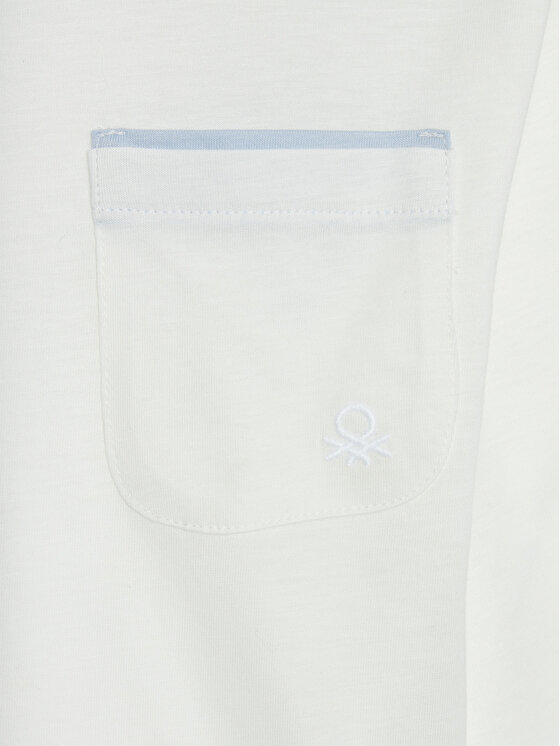 United Colors Of Benetton United Colors Of Benetton Majica 3KWZG10F5 Bijela Regular Fit