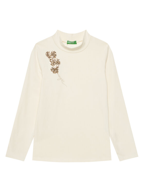 United Colors Of Benetton Golf 3Q8DC10L1 Écru Regular Fit