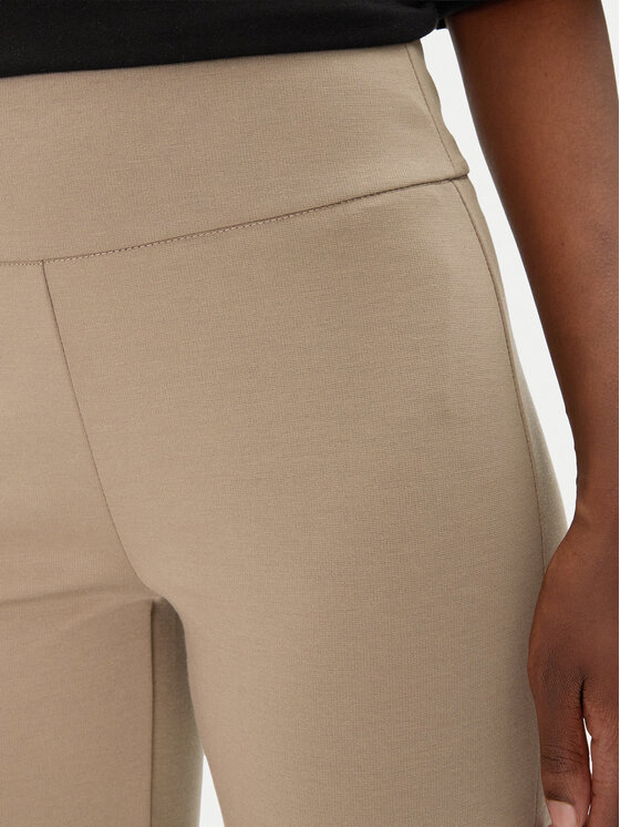 Fransa Fransa Kalhoty z materiálu 20615363 Béžová Regular Fit