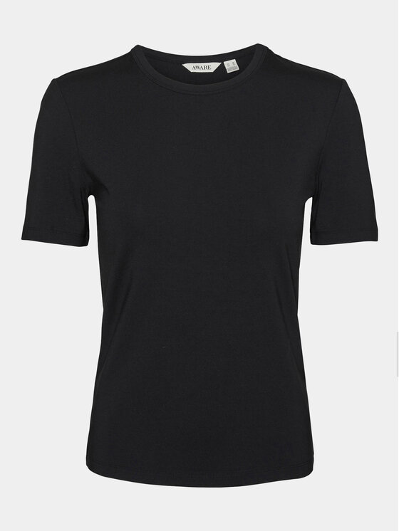 Vero Moda Vero Moda T-särk AWARE Heaven 10299736 Must Tight Fit