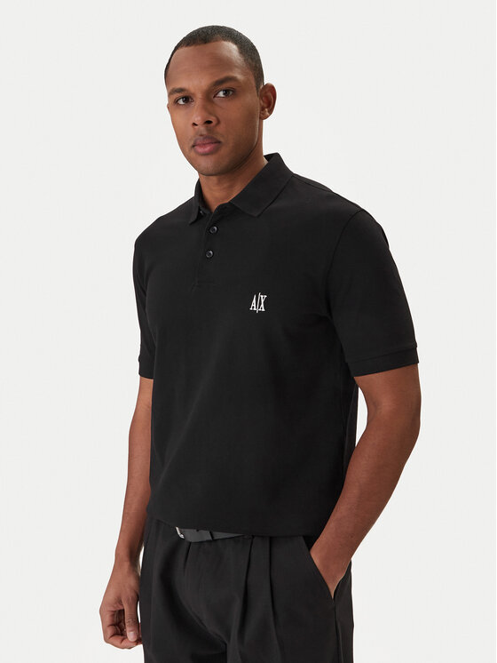 Armani Exchange Armani Exchange Polo marškinėliai XM000367 AF13022 UC001 Juoda Regular Fit