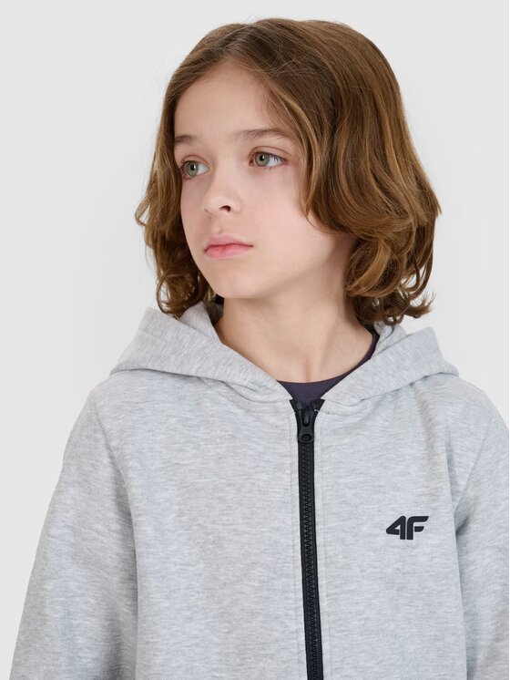 4F 4F Felpa 4FJWSS25TSWSM1714-27M Grigio Regular Fit