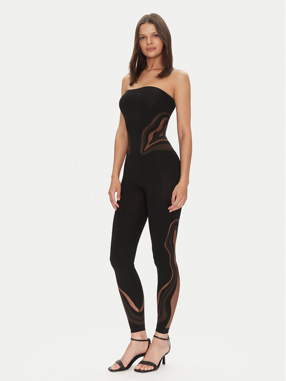 Wolford Wolford Kombinezon Venus 57177 Czarny Slim Fit