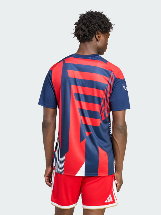 adidas adidas Koszulka techniczna 168861 Niebieski jasny Slim Fit