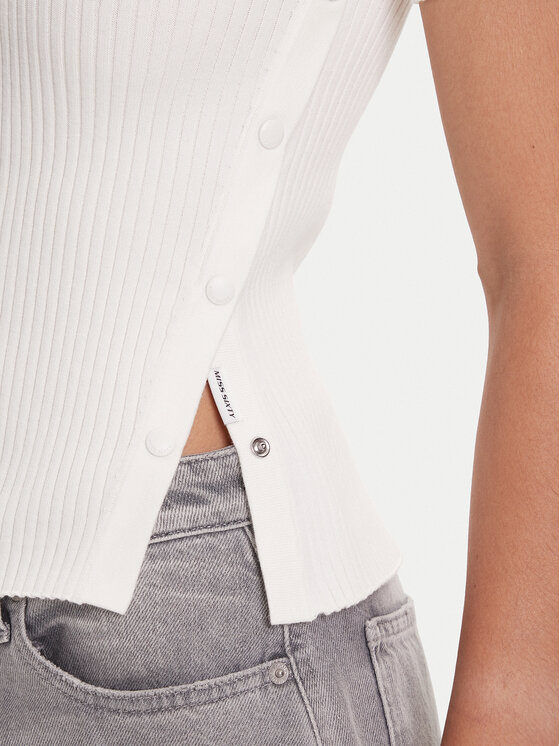 Miss Sixty Miss Sixty Rolák 6S1RJ37100 Biela Slim Fit
