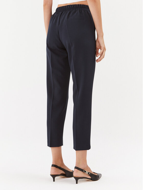 Maryley Maryley Текстилни панталони 23IB616/41MO Тъмносин Regular Fit