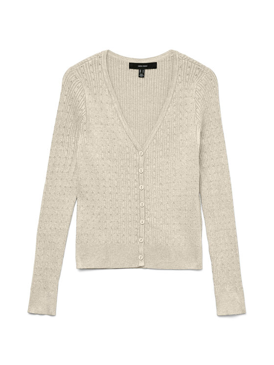 Vero Moda Vero Moda Kardigán Silje 10340553 Bézs Regular Fit