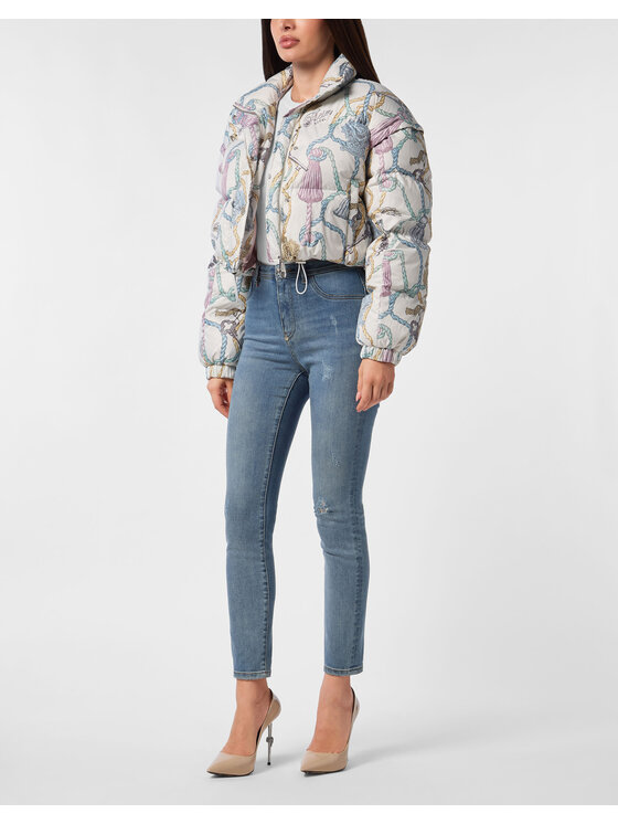 PHILIPP PLEIN PHILIPP PLEIN Kurtka puchowa 27293 Kolorowy Regular Fit