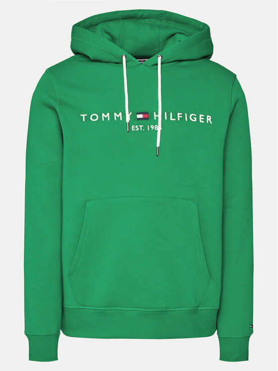 Tommy Hilfiger Tommy Hilfiger Bluza Logo MW0MW11599 Zielony Regular Fit