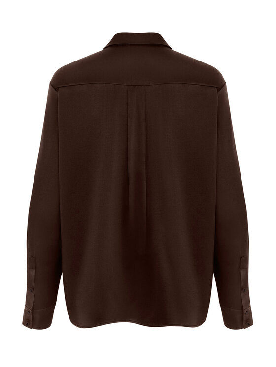 KMX Studio KMX Studio Koszula 502590005 Brązowy Straight Fit