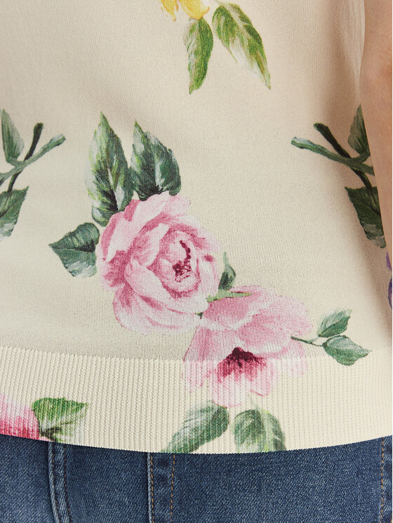 Luisa Spagnoli Luisa Spagnoli Bluză Contigia 100301 Bej Slim Fit