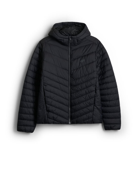 4F 4F Kurtka puchowa BASIC+ Czarny Regular Fit