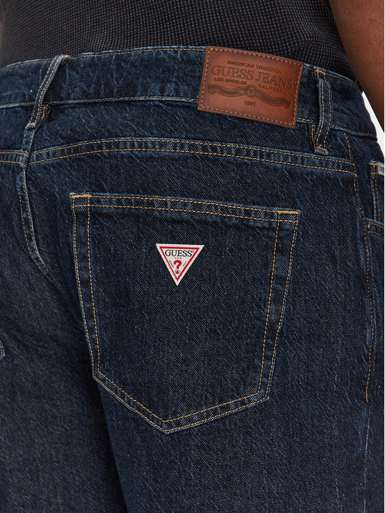 Guess Jeans Guess Jeans Džínsové šortky M4YD37 D5M55 Tmavomodrá Regular Fit