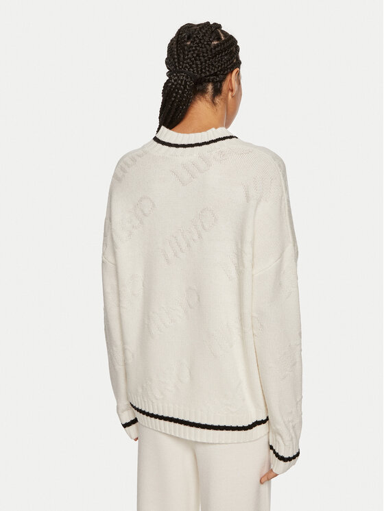 Liu Jo Liu Jo Pullover TF4169 MS55L C3447 Weiß Regular Fit