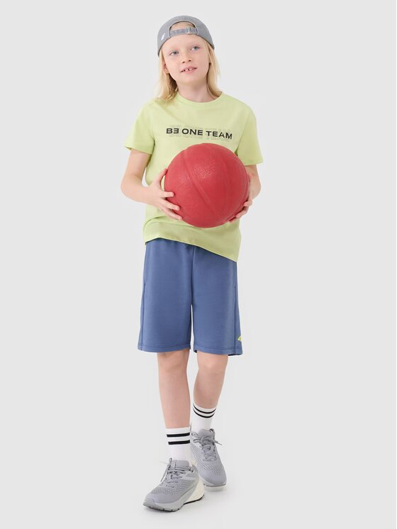 4F 4F T-Shirt 4FJWSS25TTSHM2186-45N Zielony Regular Fit
