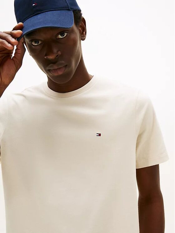 Tommy Hilfiger Tommy Hilfiger T-shirt Ess Seasonal MW0MW39995 Bež Regular Fit