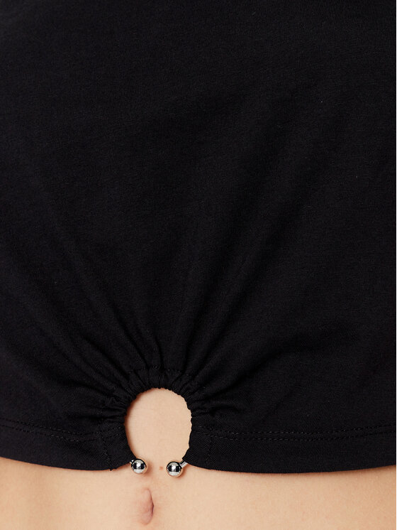 Guess Guess T-shirt Piercing W3GI23 JA914 Crna Boxy Fit