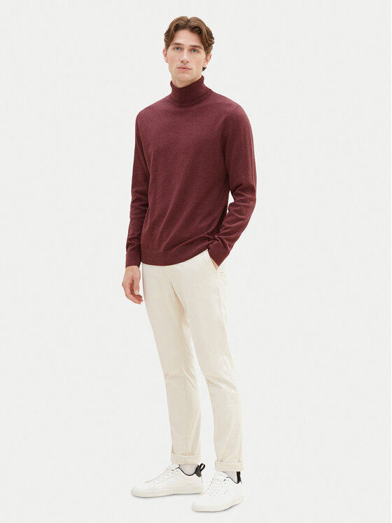 Tom Tailor Tom Tailor Rolák 1038202 Bordová Regular Fit