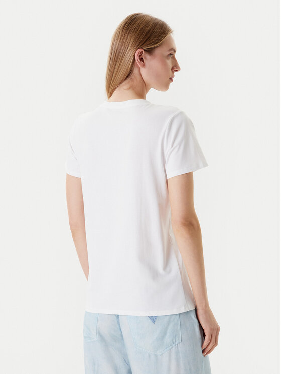 Guess Guess T-Shirt W5YI38 I3Z14 Biały Regular Fit