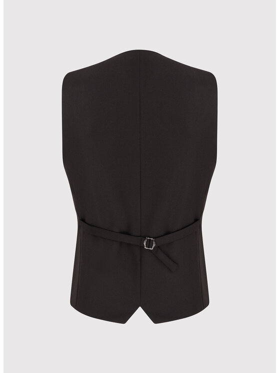 Pako Lorente Pako Lorente Kamizelka P24SF-8S-005 Bordowy Slim Fit