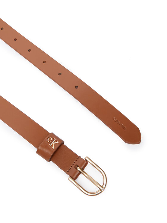 Calvin Klein Calvin Klein Ζώνη Γυναικεία Rounded Buckle Ck Loop LV04F7107G Καφέ