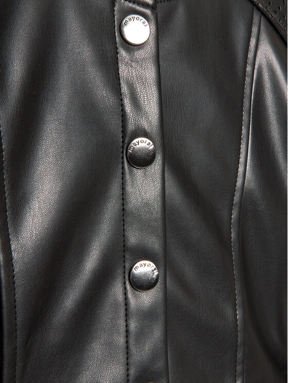 Mayoral Mayoral Jacke aus Kunstleder 6432 Schwarz Regular Fit